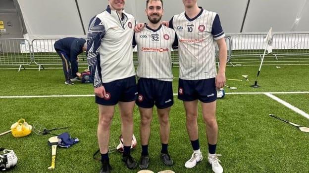 New York homegrown players, left to right, Pat Brennan, James Breen, and Gearoid Kennedy.