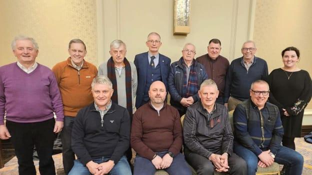 Westmeath GAA executive members pictured at the announcement the county board has agreed to purchase a 48 acre site for the development of a Centre of Excellence. Back row (L-R): Matty Conaty, Aidan Walsh, Tom Hunt, Patrick Doherty, Des Maguire, Paddy Wallace, Pat Reilly, Marie Lynagh. Front (L-R): Barry Kelly, Keith Quinn, Frank Mescall, and Brendan Shaw.