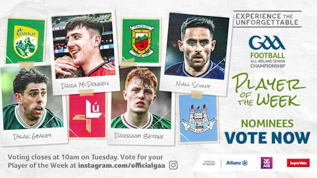 GAA.ie Footballer of the Week nominees