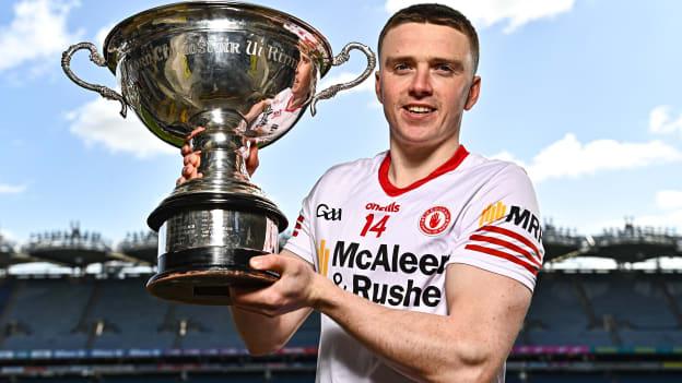 Tyrone's Lorcan Devlin pictured at the launch of the Christy Ring Cup. Photo by Sam Barnes/Sportsfile