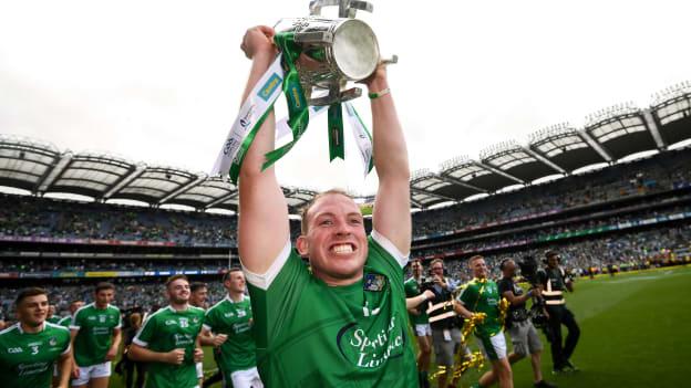 Shane Dowling holds the Liam MacCarthy Cup aloft after victory over Galway in the 2018 All-Ireland SHC Final. 