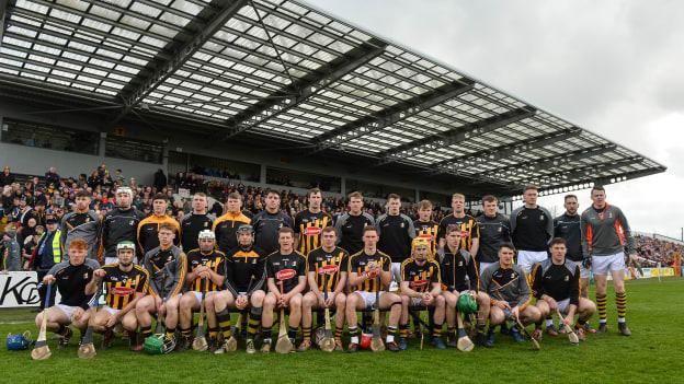 The Kilkenny team before the Allianz Hurling League Final at Nowlan Park on Sunday.