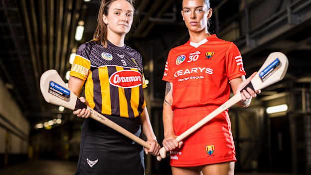 Claire Phelan, Kilkenny, and Ashling Thompson, Cork, ahead of this Sunday's 2022 Glen Dimplex All-Ireland Senior Camogie Final