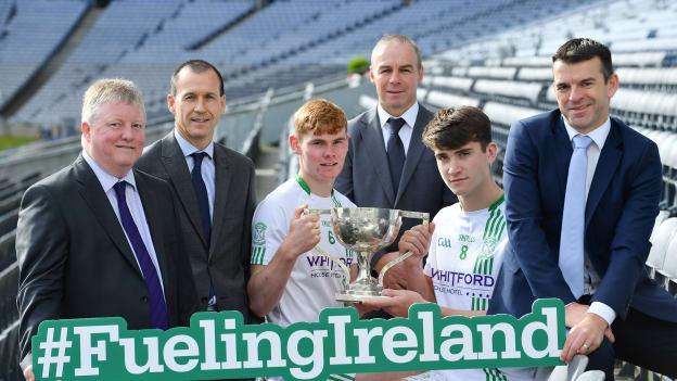 Charlie Carter attended the draw for Top Oil Br Bosco Cup at Croke Park.