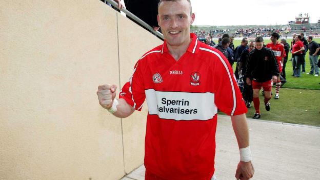 Paddy Bradley following Derry's 2006 Ulster SFC encounter against Tyrone. Photo by Brendan Moran/Sportsfile