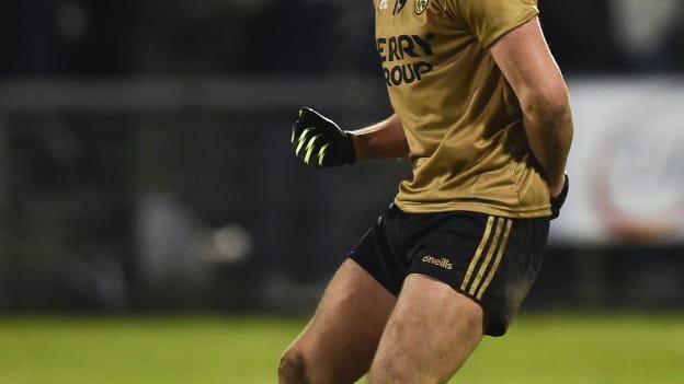 Kerry substitute Jack Savage celebrates at the final whistle.