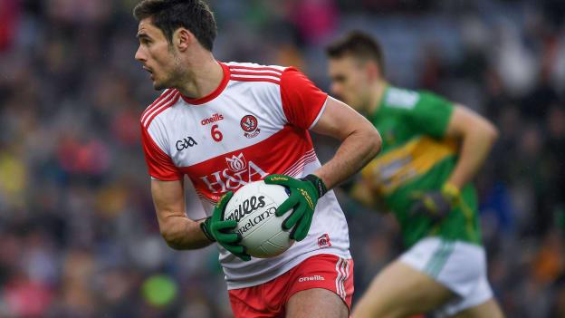 Derry captain Chrissy McKaigue during the Allianz Football League Division Four Final.