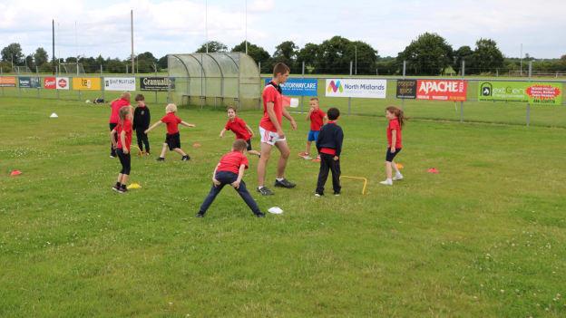 Pupils from St. Etchen’s NS and Coralstown Primary school are coached in the Coralstown/Kinnegad club-grounds for an hour every Wednesday morning. 