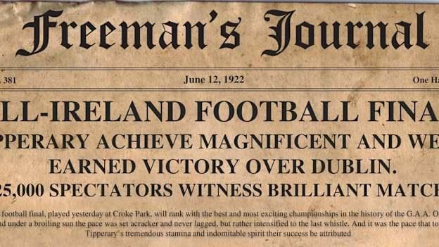 1920 GAA Football Final Match Report Cover