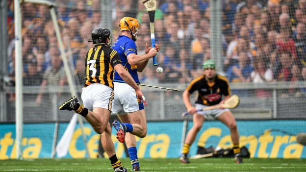 JJ Delaney making a famous hook in the 2014 All Ireland Hurling Final replay.