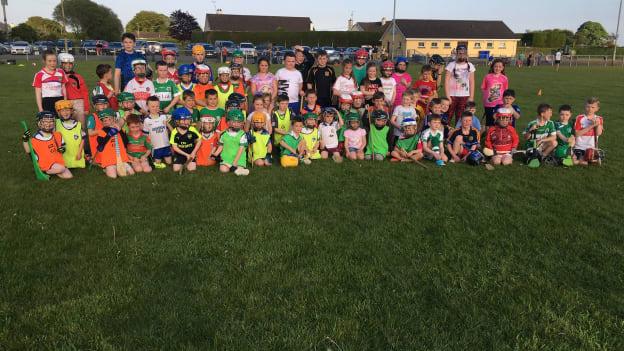 A photograph of St Finbarrs first ever training session which took place this week five years ago. 