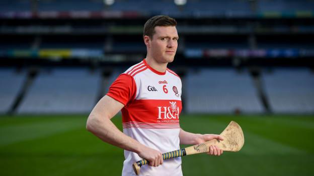 Derry hurler Brian Og McGilligan pictured at the launch of the Christy Ring Cup.
