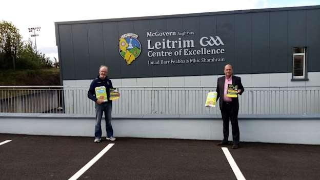 Leitrim GAA Chairman, Councillor Enda Stenson (right) and Leitrim GAA PRO, Declan Bohan, pictured at the launch of the 'It's good to talk GAA' initiative. 