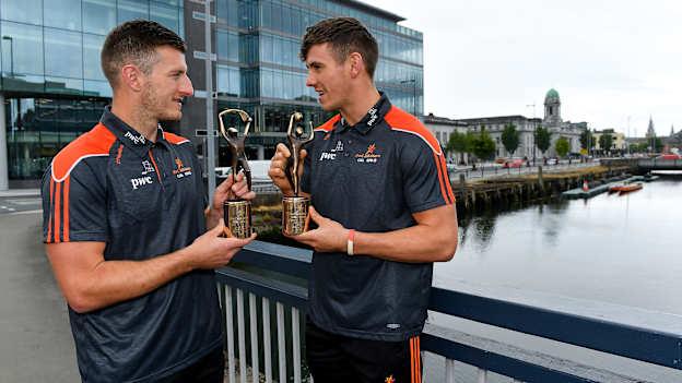 Patrick Horgan and Shane Walsh pictured outside the PwC offices in Cork.
