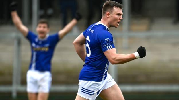 Scotstown's Conor McCarthy celebrates at BOX-IT Athletic Grounds. Photo by Ramsey Cardy/Sportsfile