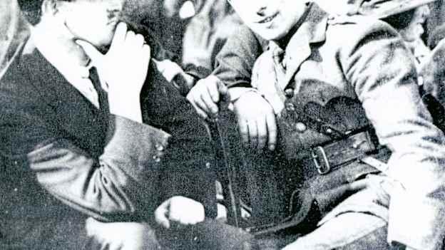 Michael Collins and General McKeown at Croke Park, 1921
