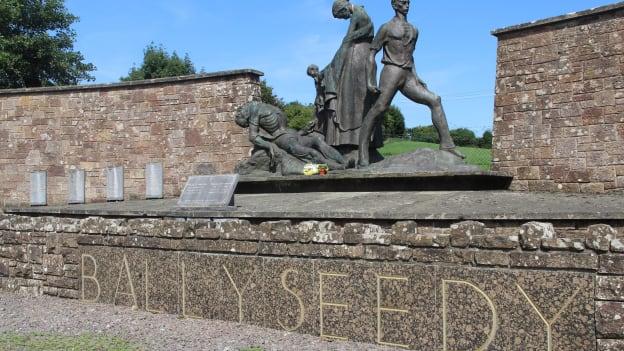 The Ballyseedy mine explosion memorial. 