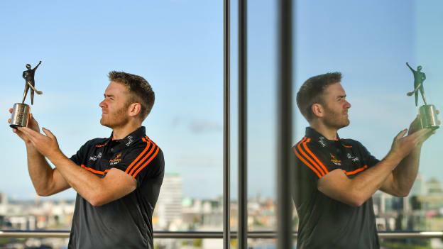 Noel McGrath pictured with his PwC GAA-GPA Hurler of the Month award for August. 