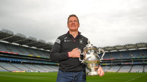 Westmeath manager Jack Cooney at a GAA media event ahead of this Sunday’s Tailteann Cup semi-finals double header at Croke Park in Dublin.