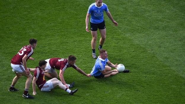 Ciaran Kilkenny, Dublin, in possession during the 2016 Leinster SFC Final.