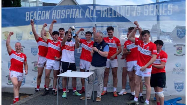 Belnaleck GAC won the Beacon Hospital Kilmacud Crokes All-Ireland 7s title in 2023. 
