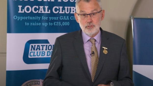 GAA President, Larry McCarthy, pictured at the 2022 GAA National Club Draw. 
