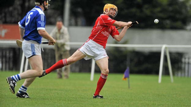 Davin Flynn hurling for Roscrea in the Kilmacud Crokes 2010 All Ireland Sevens.