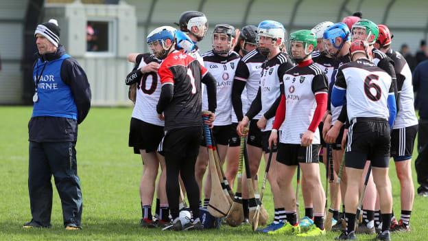 Sligo coach, Colum O'Meara, (left) pictured with the Sligo senior hurling team. 