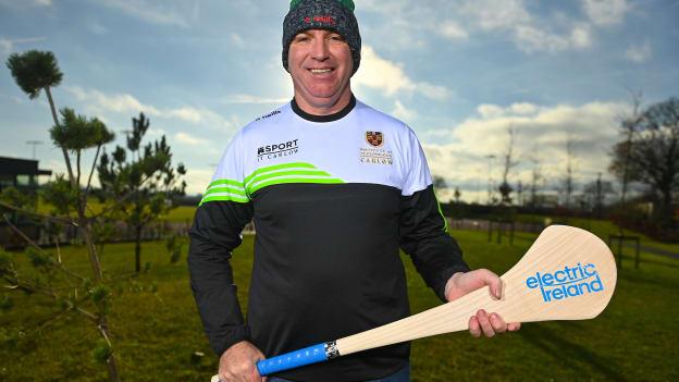 DJ Carey, IT Carlow hurling manager, during the Electric Ireland GAA Higher Education Draw at Carlow IT in Carlow.