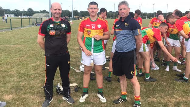 Carlow captain Daniel Brennan was central to his side's win over Meath CC. 
