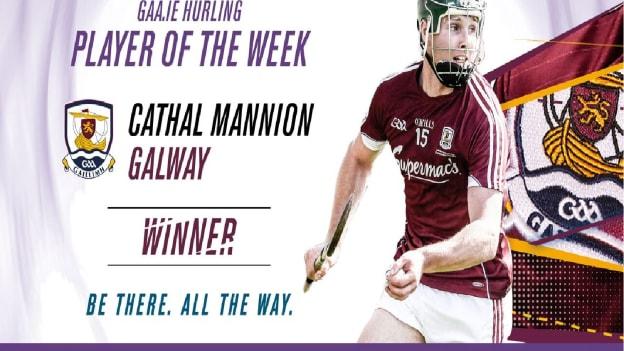 GAA.ie Hurler of the Week Cathal Mannion.