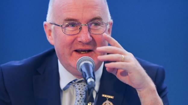Uachtarán Chumann Lúthchleas Gael John Horan during the GAA Annual Congress 2019 at the Clayton Whites Hotel in Ferrybank South, Wexford.