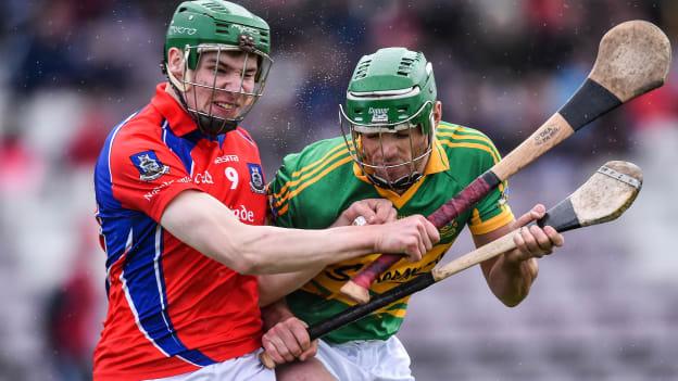 David Sherry and Greg Lally collide at Pearse Stadium.