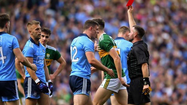 Jonny Cooper was sent off in the drawn 2019 All Ireland SFC Final between Dublin and Kerry.