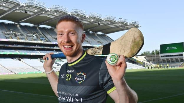 John West Féile Ambassador and Limerick hurler Cian Lynch in attendance at the launch of John West Féile, 2021 at Croke Park in Dublin. 