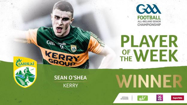 Kerry footballer, Sean O'Shea, is this week's GAA.ie Footballer of the Week. 