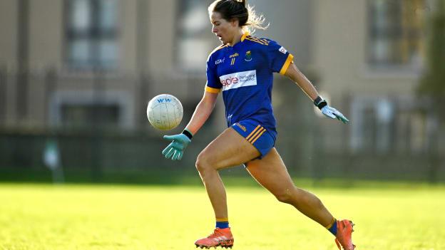 Wicklow's Laura Hogan during the TG4 All Ireland Ladies Junior Football semi-final last month.