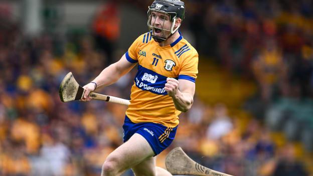 Clare's Tony Kelly celebrates at TUS Gaelic Grounds. Photo by Piaras Ó Mídheach/Sportsfile