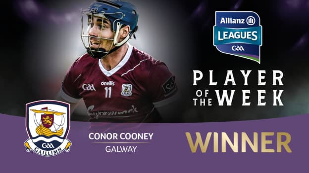 Galway's Conor Cooney is this week's GAA.ie Hurler of the Week. 