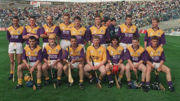 The Wexford team that won the 1996 Leinster Senior Hurling Championship. 