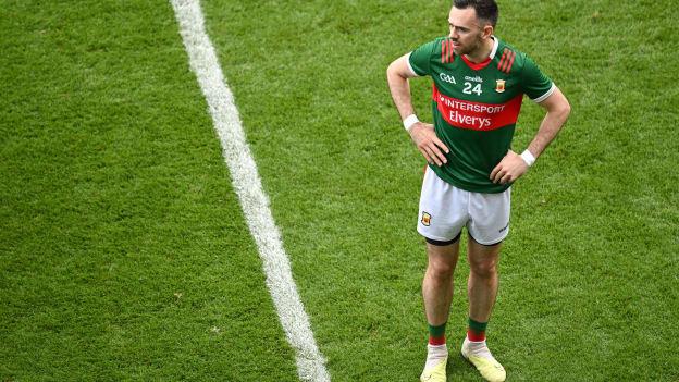 Kevin McLoughlin pictured following Mayo's All-Ireland SFC Quarter-Final defeat against Dublin at Croke Park. Photo by Brendan Moran/Sportsfile