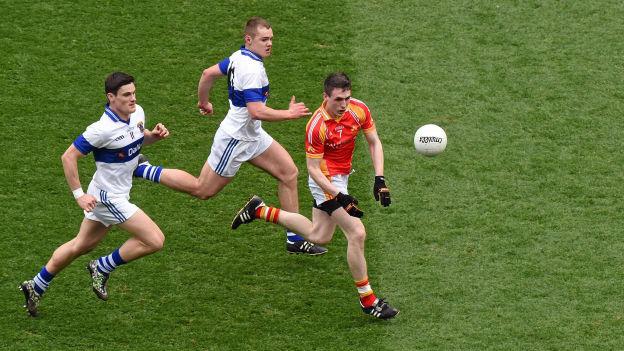 Durcan and Connolly hunt possession in the 2014 All Ireland club final