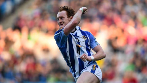 Darren O'Reilly celebrates after landing a late score in the 2016 AIB All Ireland Club SFC Final win over Castlebar Mitchels at Croke Park.