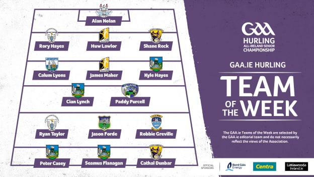 This week's GAA.ie Hurling Team of the Week.