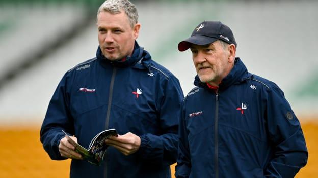 Mickey Harte, right, and Gavin Devlin will take charge of the Derry senior footballers for the 2024 season. 