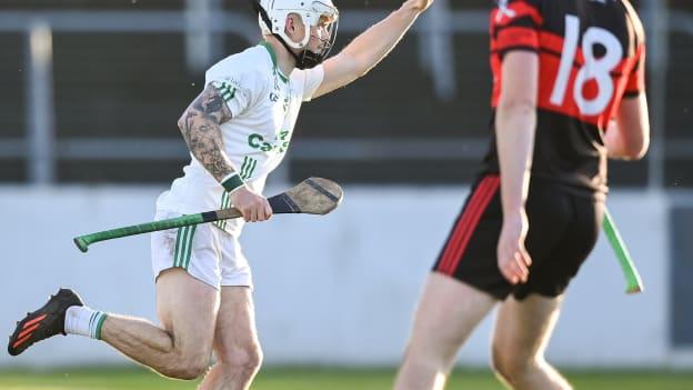 O'Loughlin Gaels' Owen Wall celebrates at Netwatch Cullen Park. Photo by David Fitzgerald/Sportsfile