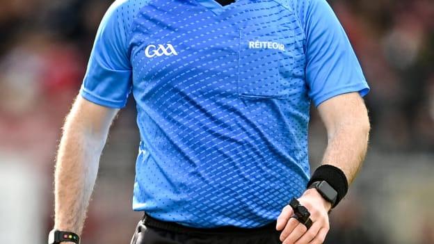 Martin McNally will referee the EirGrid All-Ireland U20 Final on Saturday. Photo by Ramsey Cardy/Sportsfile
