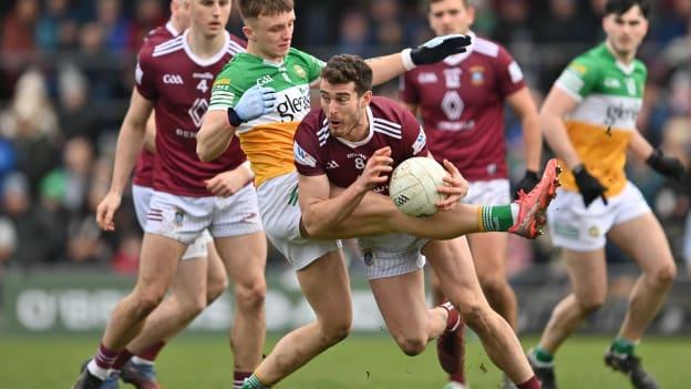 Westmeath picked up a win against Offaly this afternoon, with Sam Duncan (above) playing a key role at midfield. 