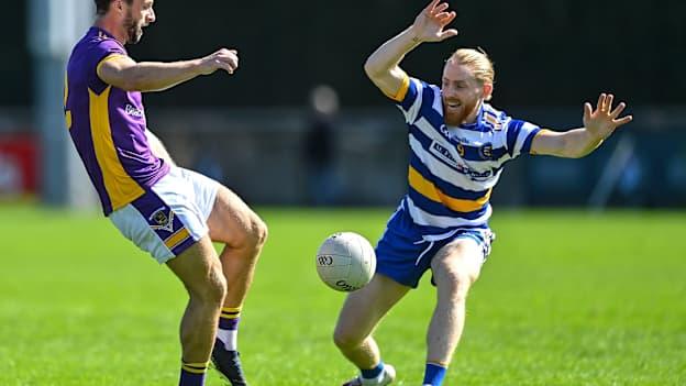 Shane Horan, Kilmacud Crokes, and Killian O'Gara, Templeogue Synge Street, in Dublin SFC action at Parnell Park.