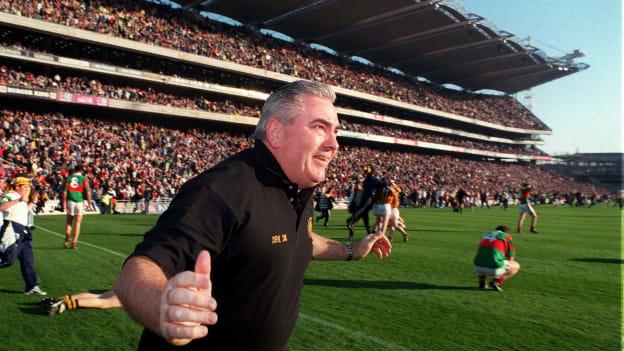 Joe Kernan celebrates following Crossmaglen Rangers' AIB All-Ireland Club success in 1999.